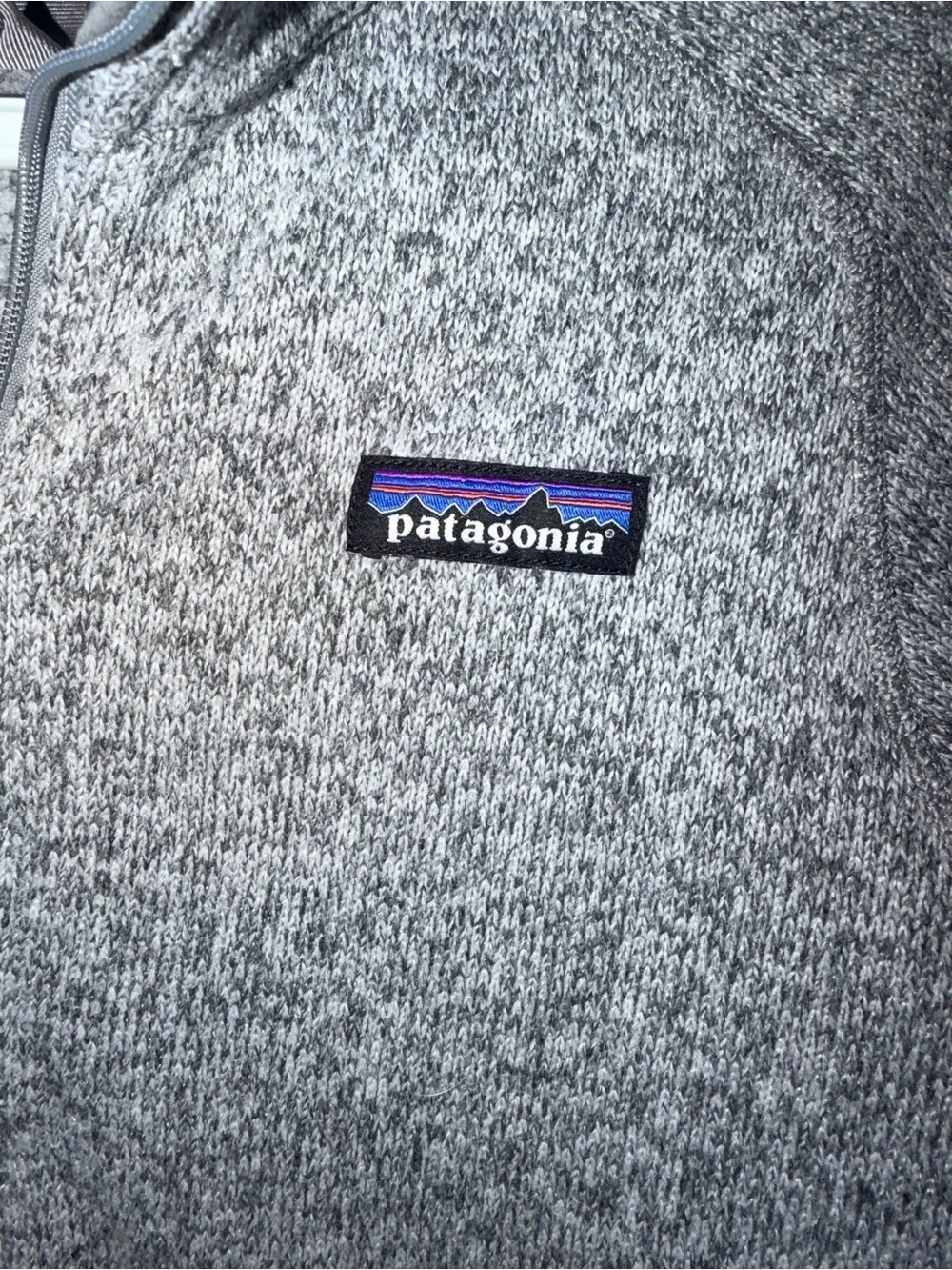 Patagonia Better Sweater Womens Gray Fleece Quarter Zip Size Small
